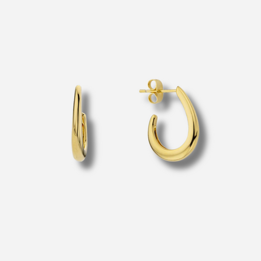 Boucles d’oreilles Strong Mya Bay créoles dorées épaisses