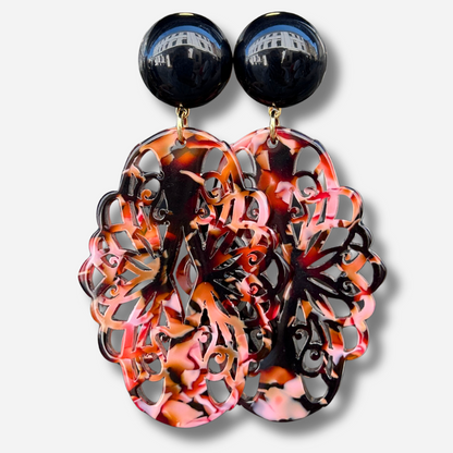 Boucles d’oreilles Sultane Bordeaux Francine Bramli Paris
