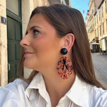 Boucles d’oreilles Sultane Bordeaux Francine Bramli Paris
