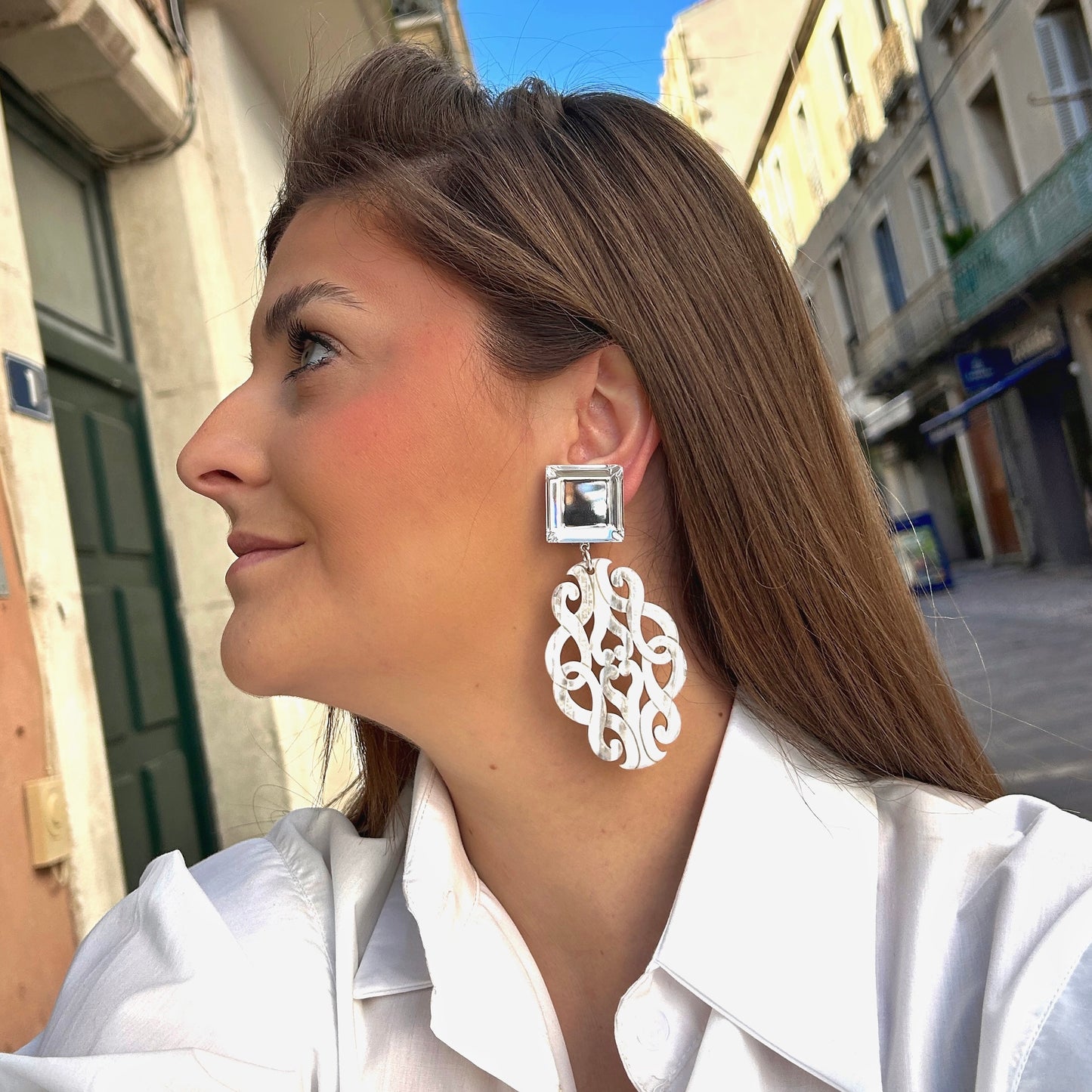 Boucles Sultane XS portées Francine Bramli Paris