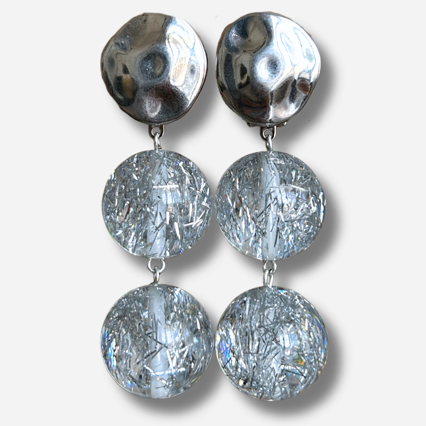 Boucles d’oreilles Sumac Silver XS argentées Francine Bramli Paris
