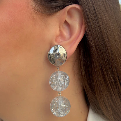 Boucles d’oreilles Sumac Silver XS argentées Francine Bramli Paris
