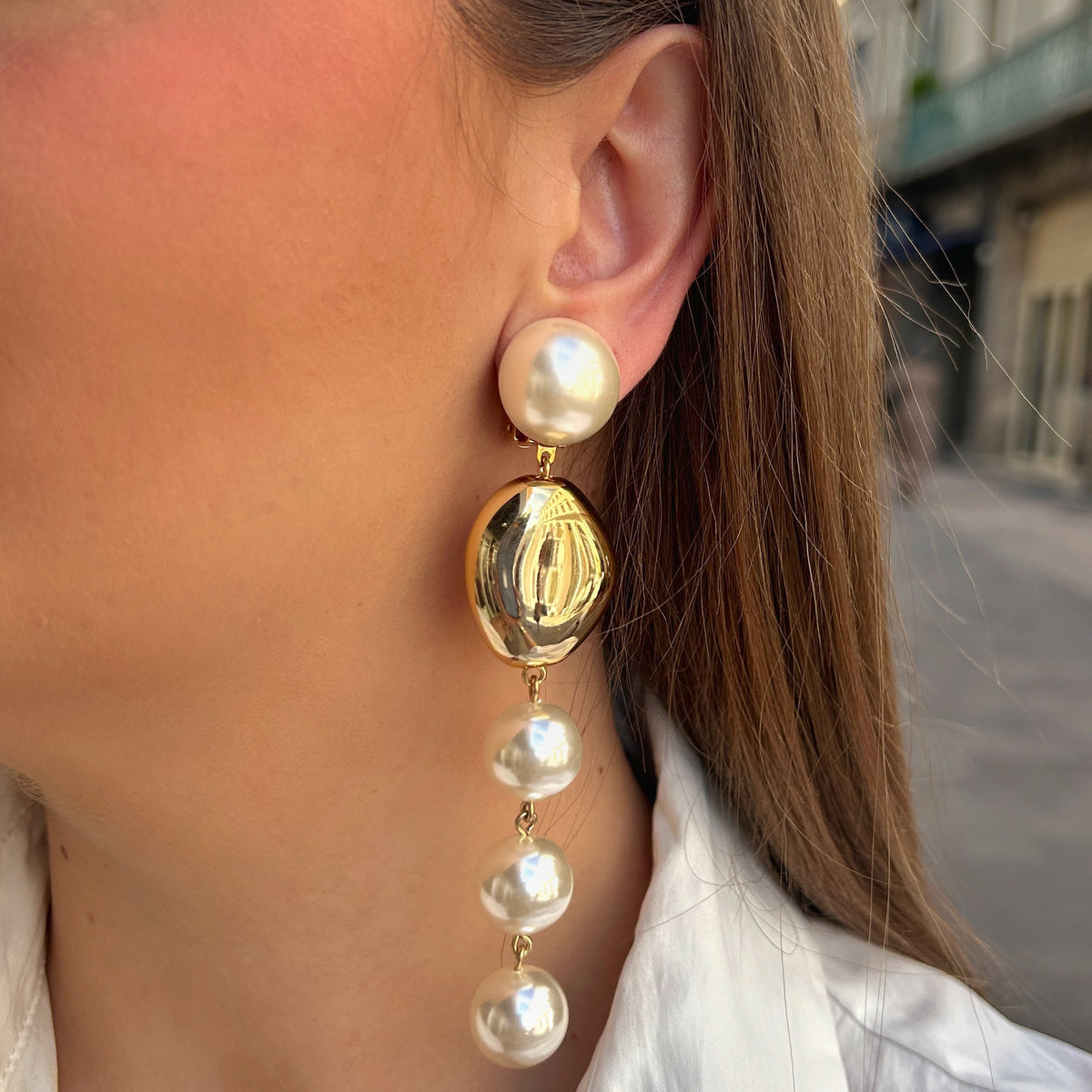 Boucles d’oreilles Suzetta Perles Francine Bramli Paris
