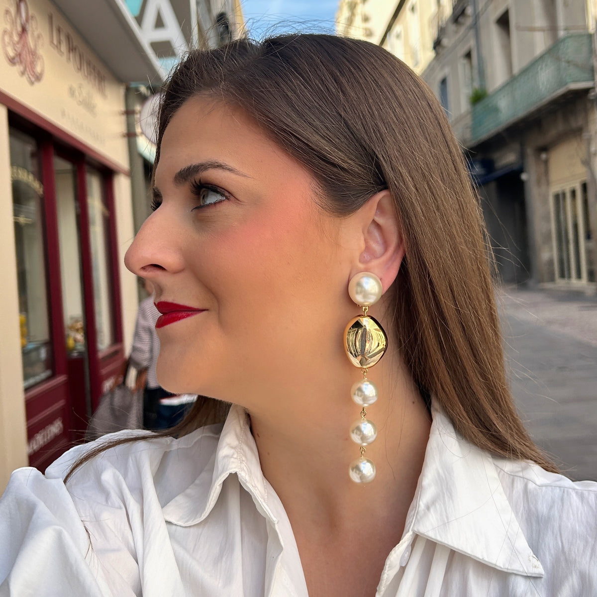 Boucles d’oreilles Suzetta Perles Francine Bramli Paris
