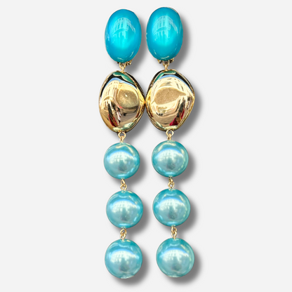 Boucles d’oreilles Suzetta Turquoise Francine Bramli Paris
