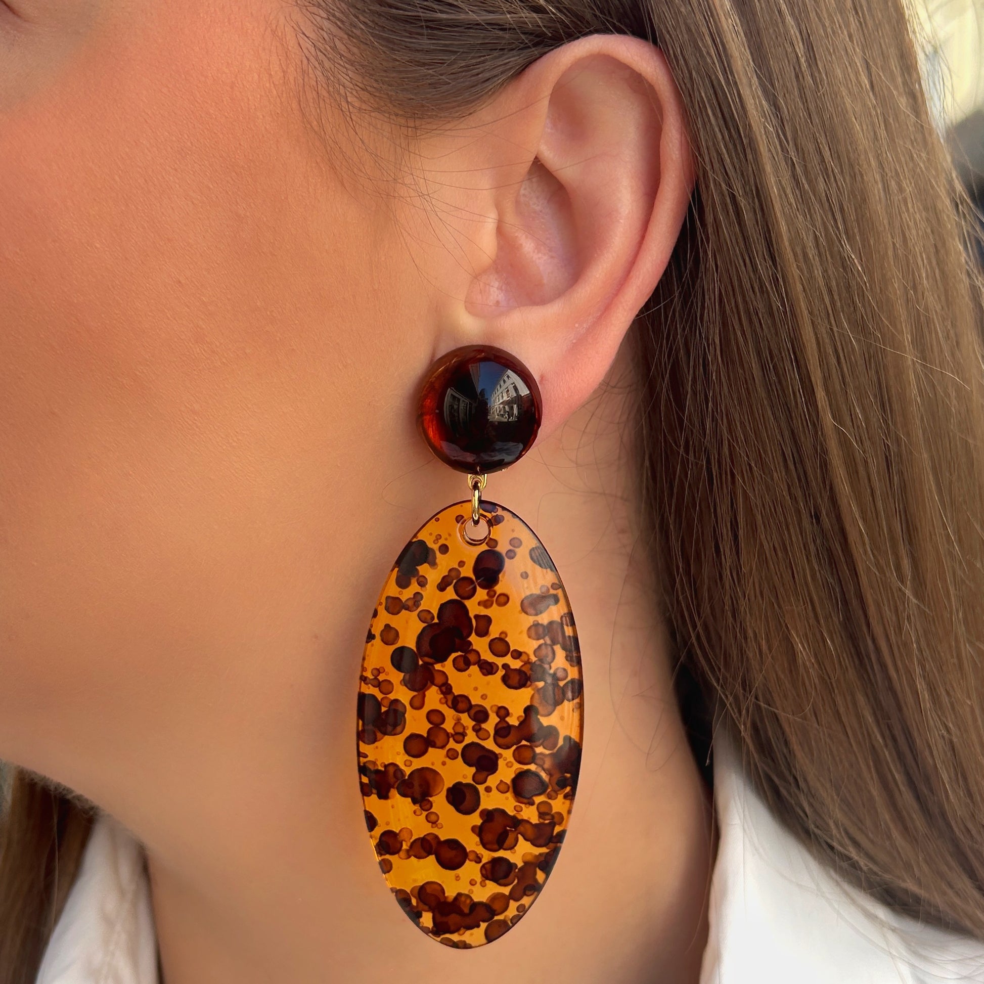 Boucles d’oreilles Ysia Ambre Francine Bramli Paris

