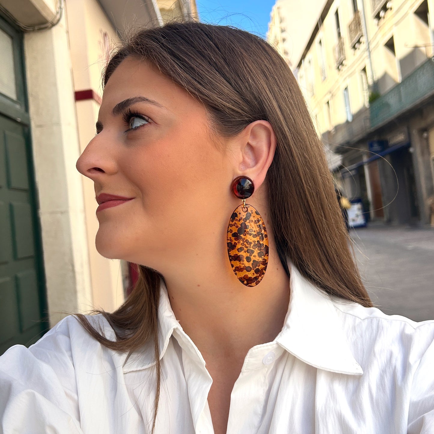 Boucles d’oreilles Ysia Ambre Francine Bramli Paris
