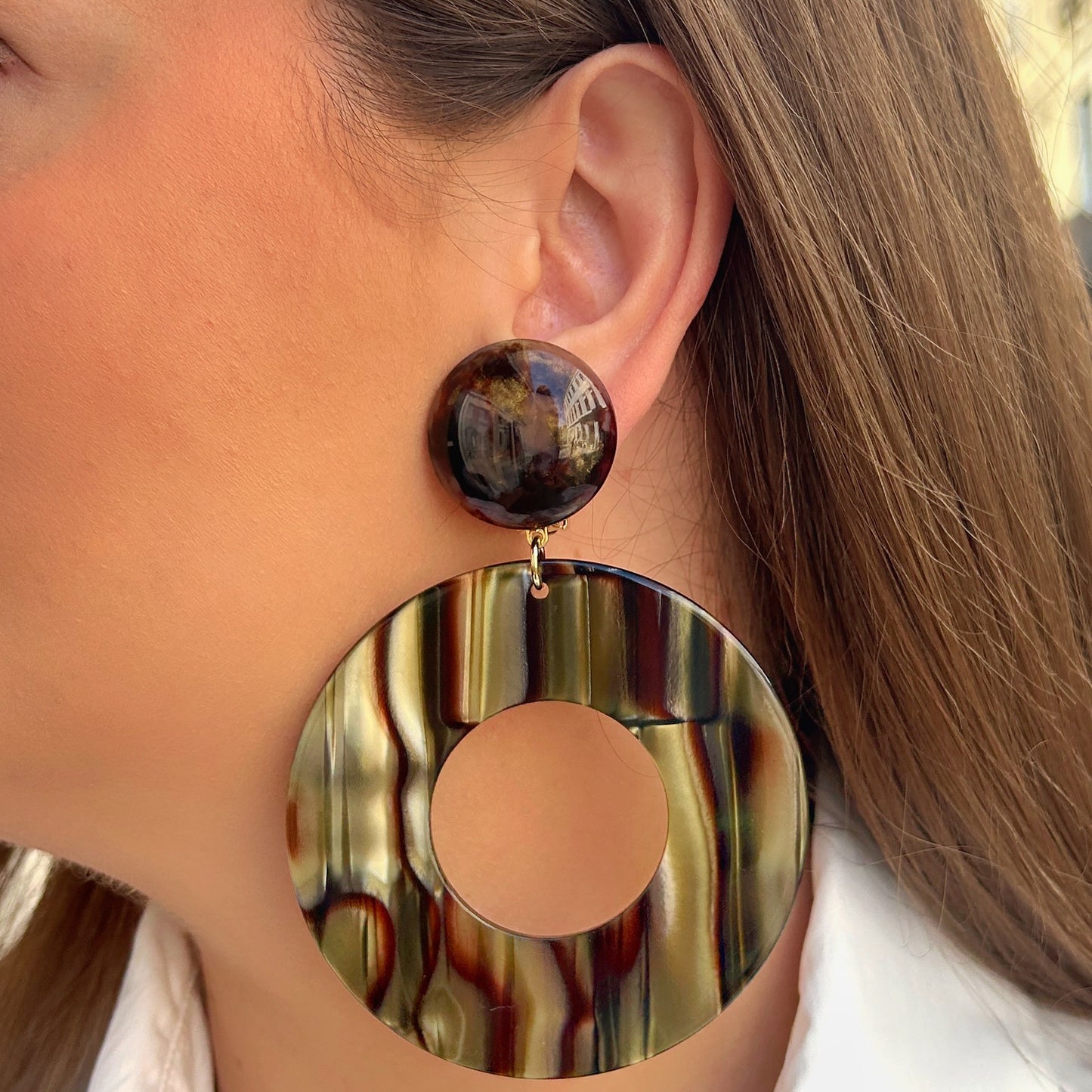 Boucles d’oreilles Yuki Onyx Francine Bramli Paris
