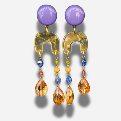 Boucles Sarah Multi Francine Bramli Paris multicolores