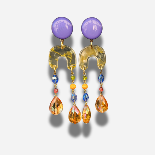 Boucles Sarah Multi Francine Bramli Paris multicolores