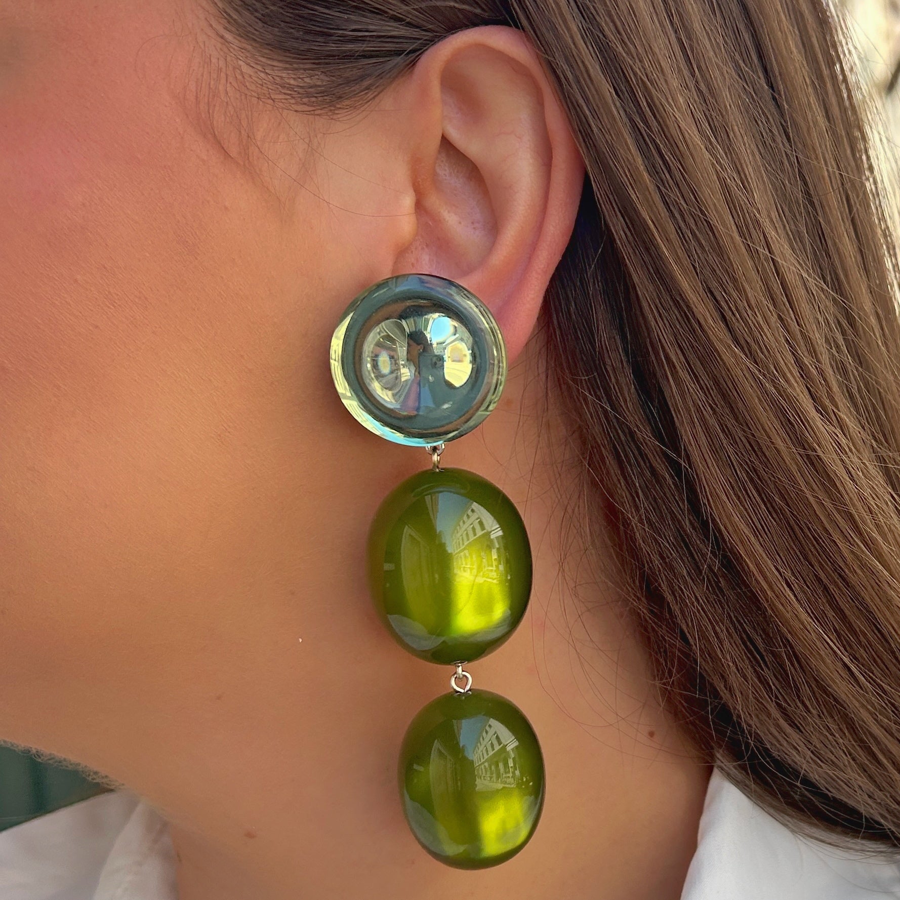 Boucles Sumac Olive Francine Bramli Paris