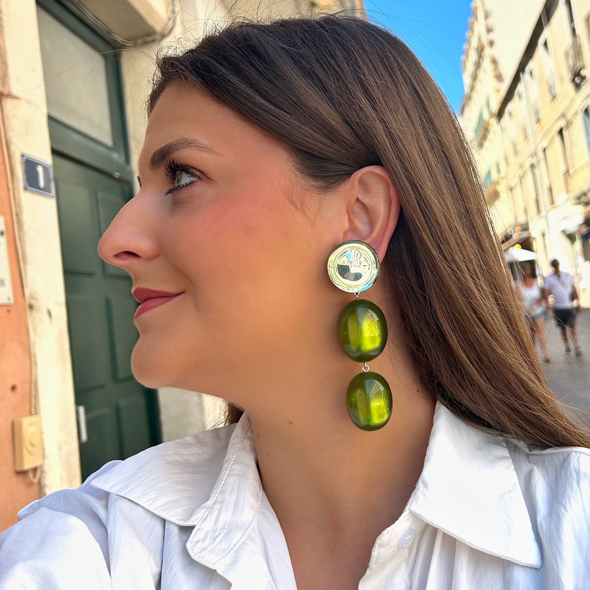Boucles Sumac Olive Francine Bramli Paris