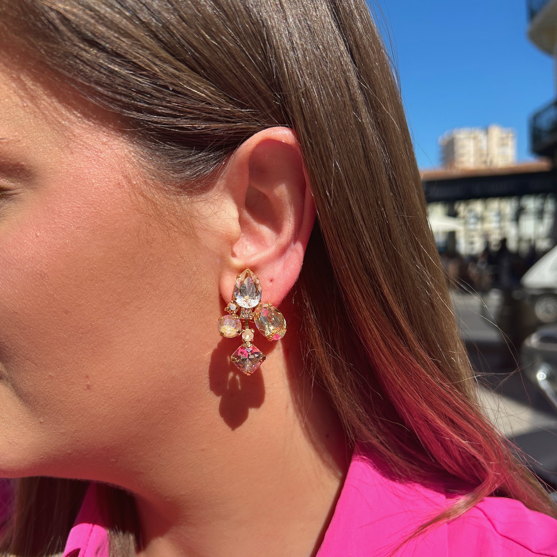 Boucles Talia Nude portées Crézus