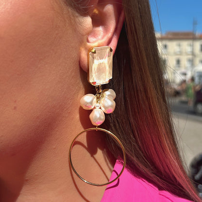 Boucles Vaena Perles portées Crézus