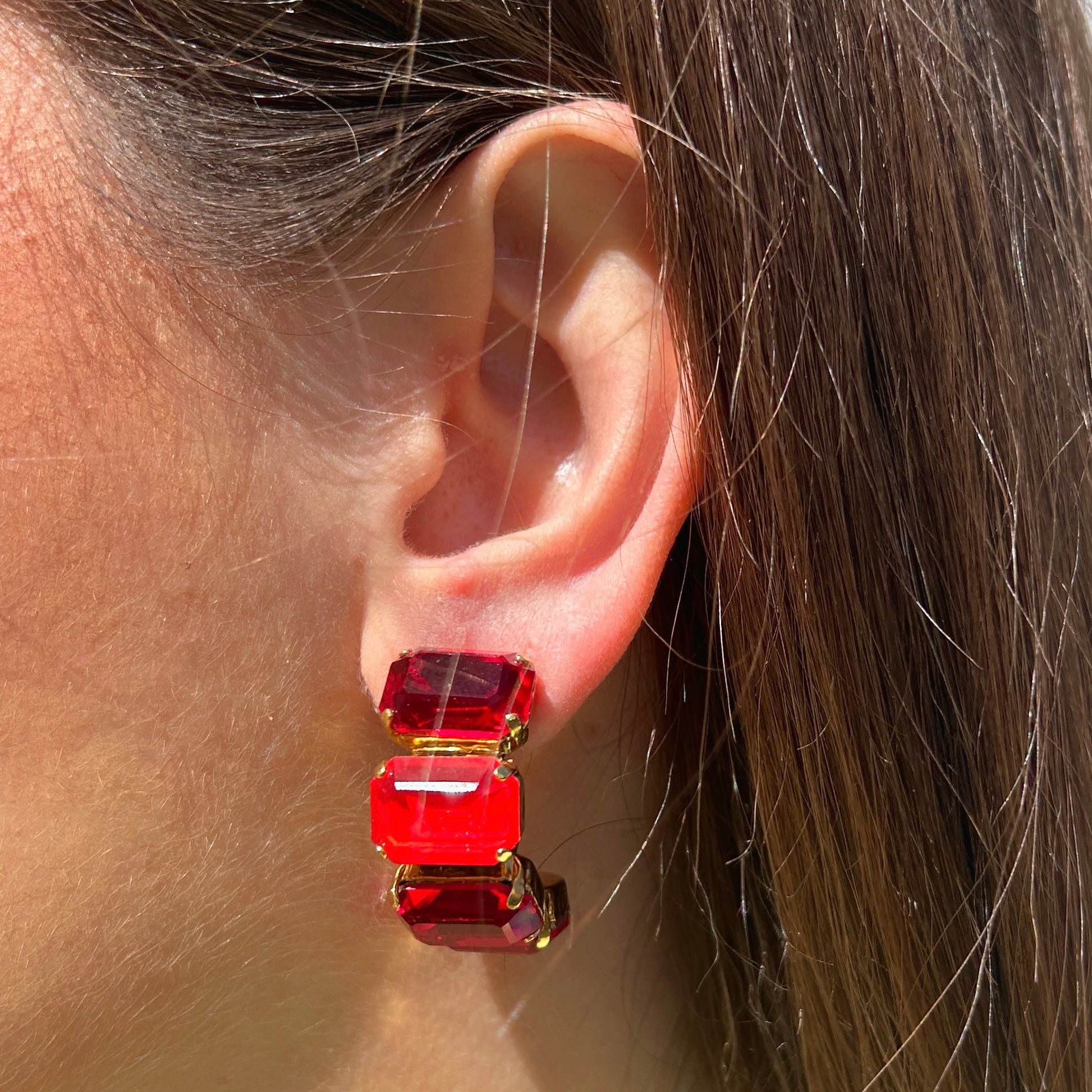 Boucles rouges femme chic Crézus