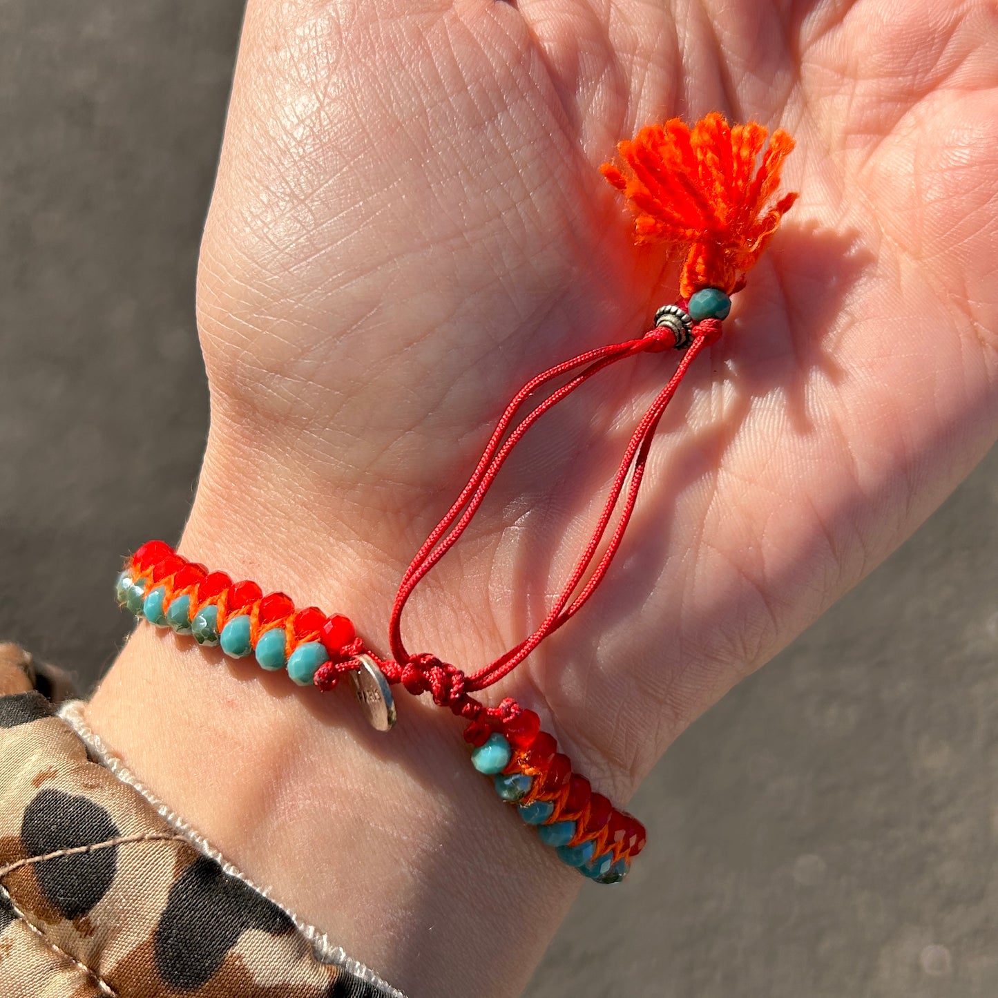 BRACELET - RENKLI ORANGE ET TURQUOISE