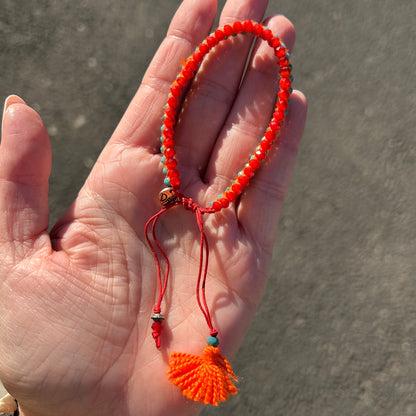 BRACELET - RENKLI ORANGE ET TURQUOISE