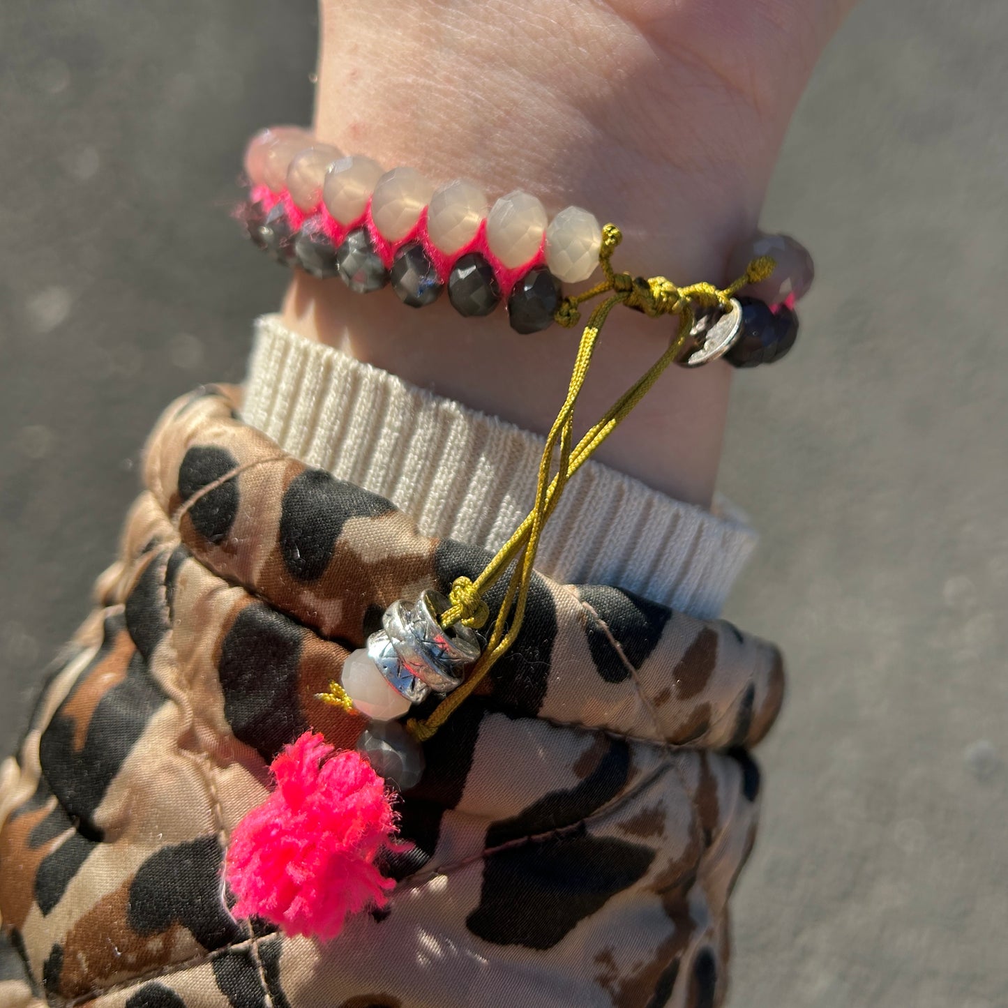 BRACELET - RENKLI ROSE ET GRIS