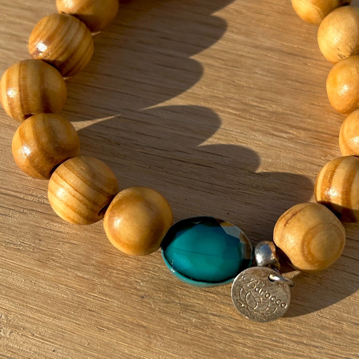 BRACELET - BOIS TURQUOISE