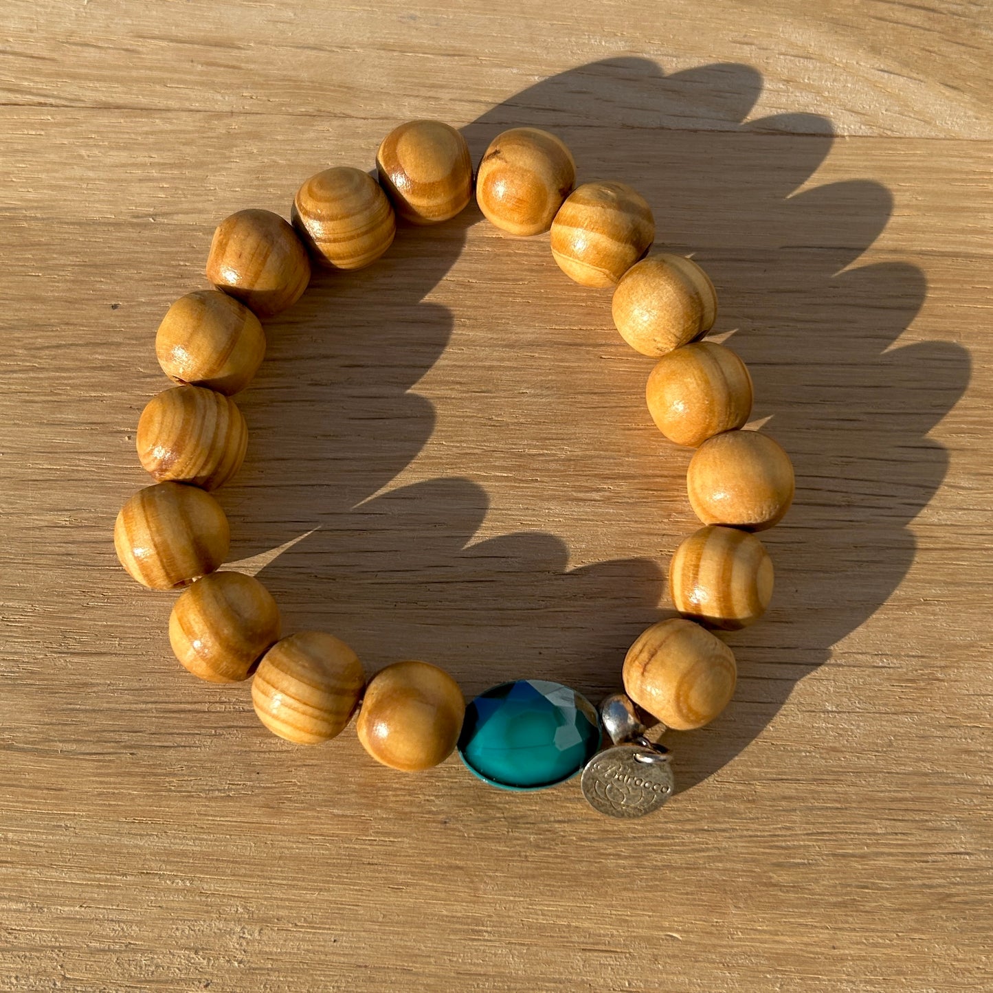 BRACELET - BOIS TURQUOISE