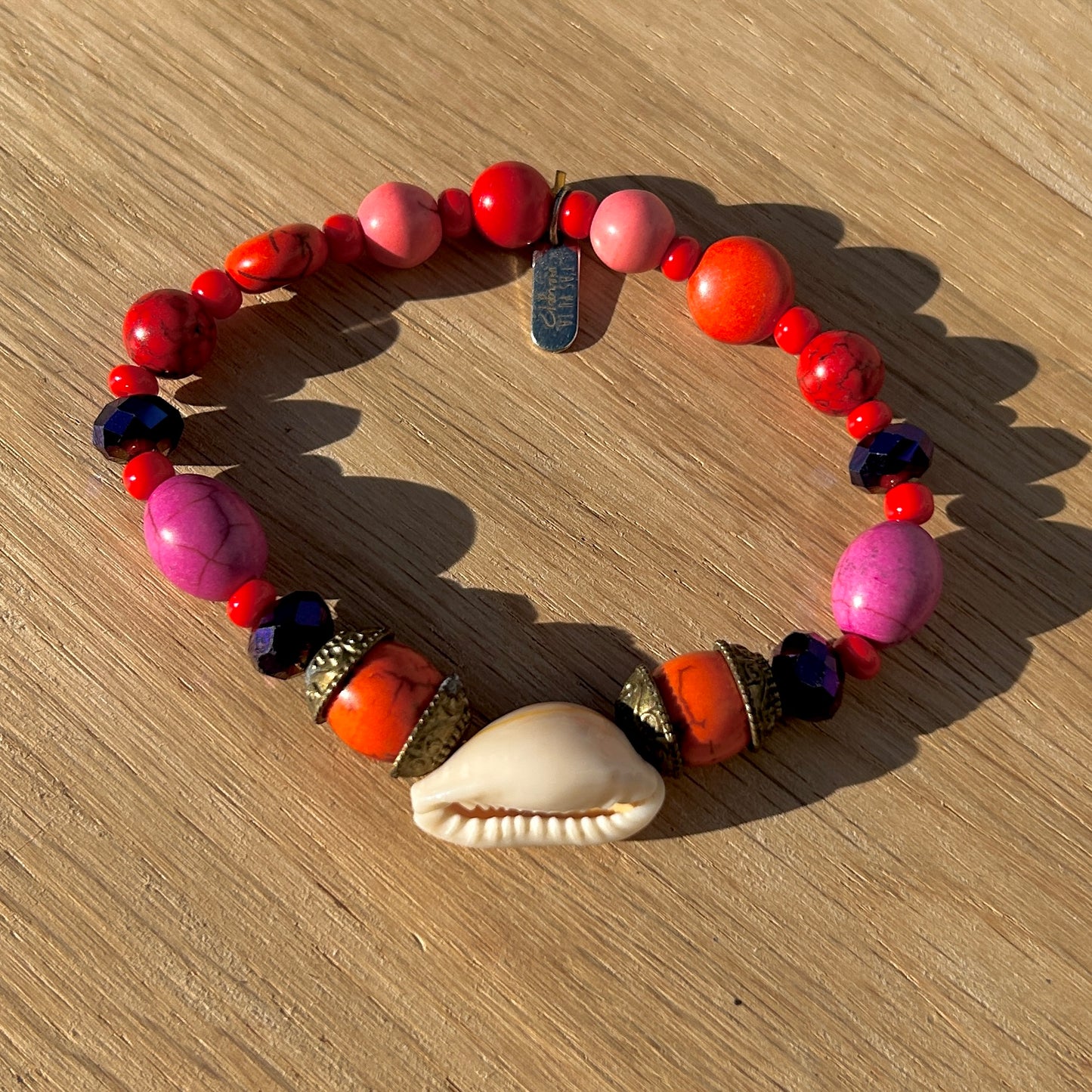 BRACELET - COQUILLAGE ORANGE