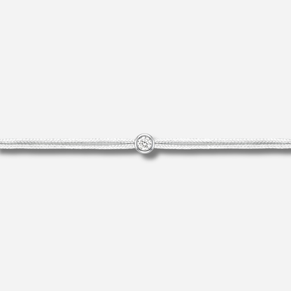 Bracelet Cuty 0.05CT Blanc LoveLab Antwerp en argent 925 ou or 18K avec diamant de laboratoire sur fil blanc