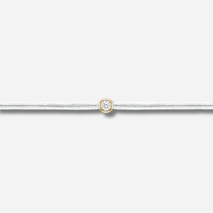 Bracelet Cuty 0.05CT Blanc LoveLab Antwerp en argent 925 ou or 18K avec diamant de laboratoire sur fil blanc