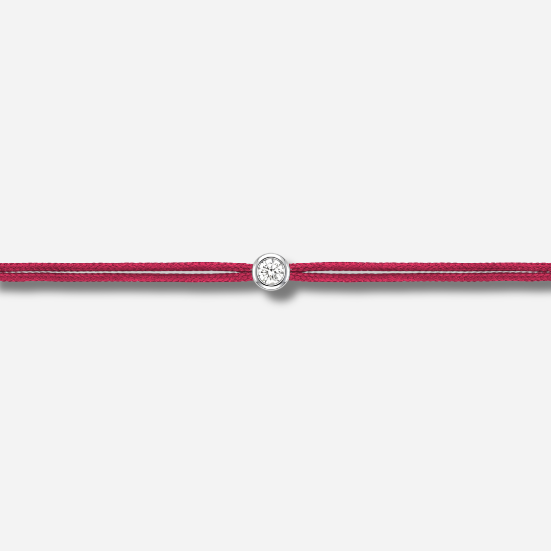 BRACELET - THE CUTY 0.05CT BORDEAUX