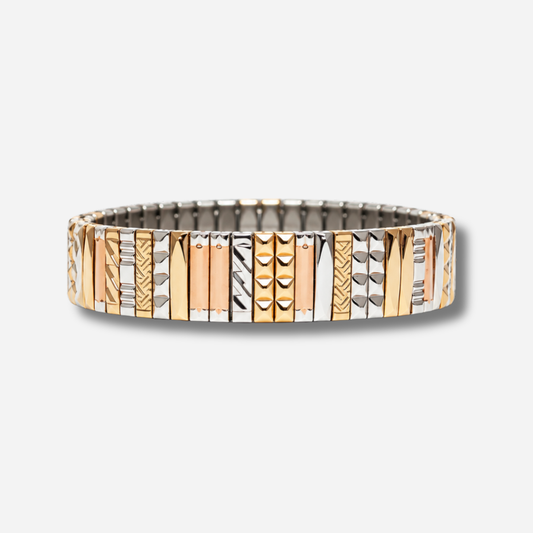 Bracelet femme SIG 12 Mix Gold and Silver Sigal doré et argenté – Divinity Sète