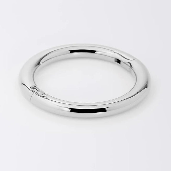 Bracelet jonc Carline ZAG acier inoxydable argenté ou doré bracelet rigide lisse élégant femme Divinity Sète