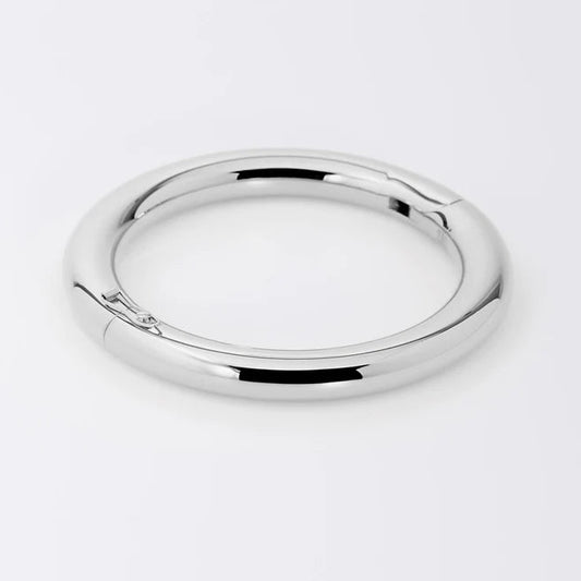 Bracelet jonc Carline ZAG acier inoxydable argenté ou doré bracelet rigide lisse élégant femme Divinity Sète