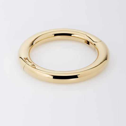 Bracelet jonc Mave ZAG acier inoxydable argenté ou doré bracelet rigide lisse minimaliste femme Divinity Sète