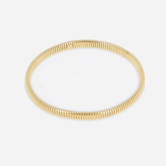 Bracelet jonc Pamela argent maille serpent minimaliste femme Divinity Sète
