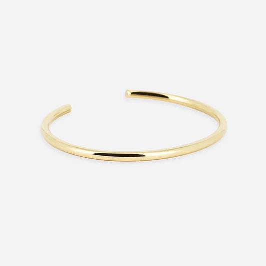 Bracelet jonc San ZAG acier inoxydable doré fin ouvert minimaliste femme Divinity Sète