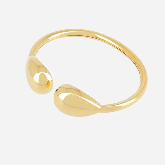 Bracelet jonc Teru gouttes dorées femme élégant Divinity Sète