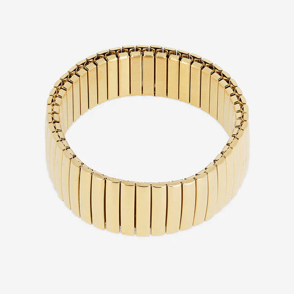 Bracelet jonc Timea extensible doré ou argent femme moderne Divinity Sète