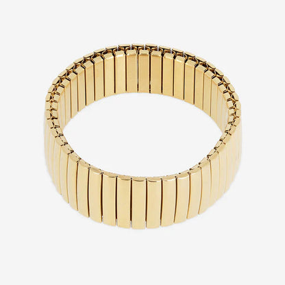 Bracelet jonc Timea extensible doré ou argent femme moderne Divinity Sète