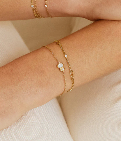 Bracelet Nicolosi Zag porté au poignet