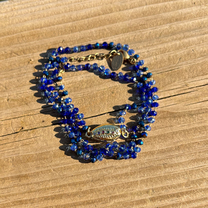 BRACELET - PERLES AZUR