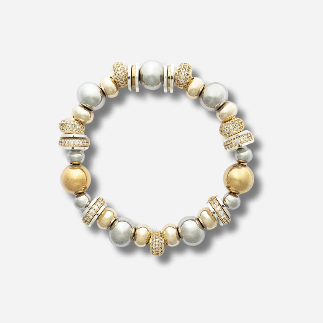 Bracelet Sigal Nefertiti Or et Argent – bijou femme bicolore moderne