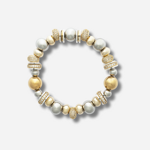 Bracelet Sigal Nefertiti Or et Argent – bijou femme bicolore moderne