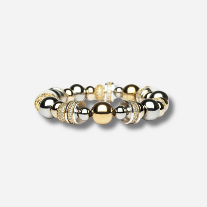 Détail du bracelet Sigal Nefertiti Or et Argent