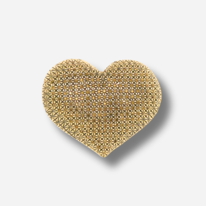 Broche aimantée cœur doré bijou femme