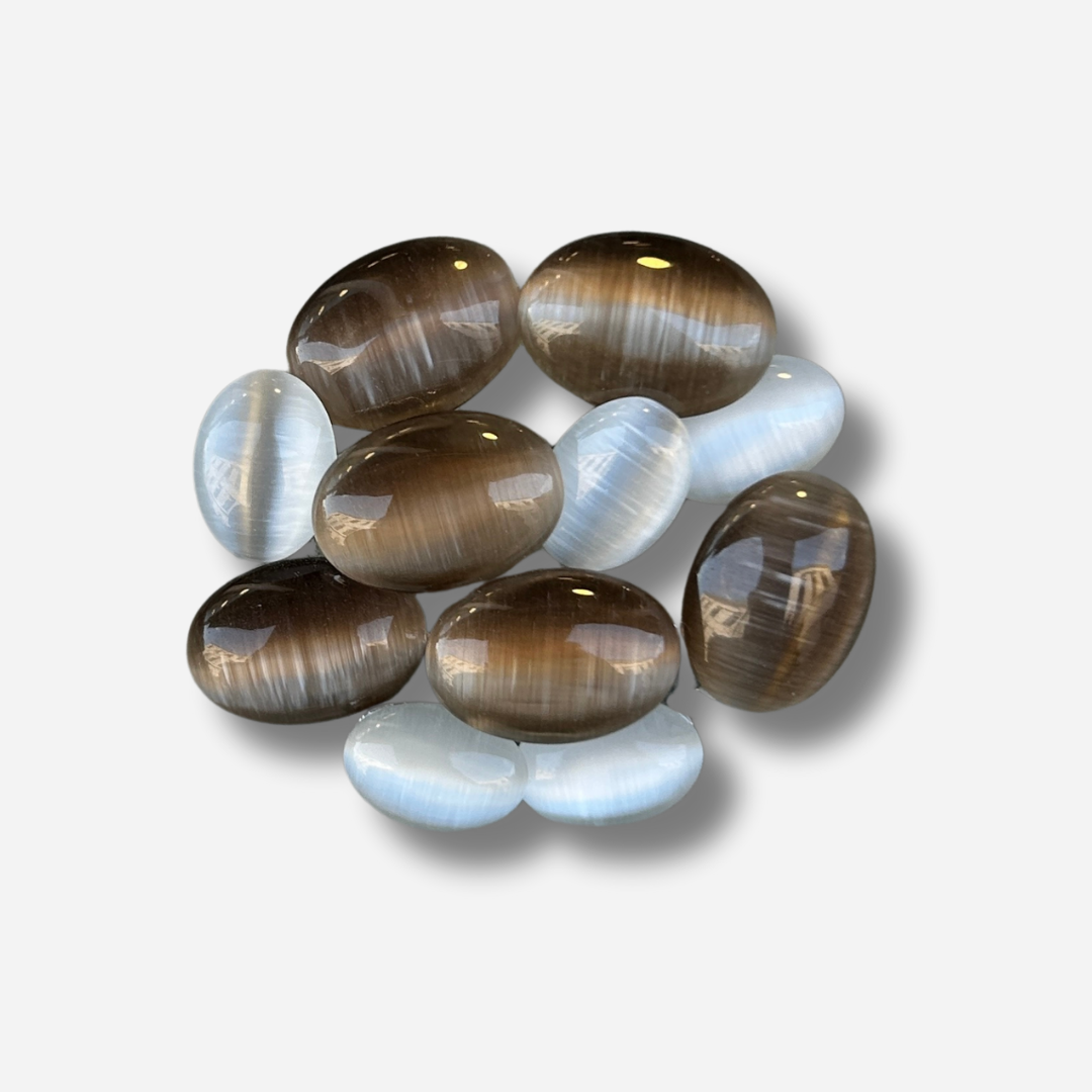 Broche bijou femme galets nacrés et bruns