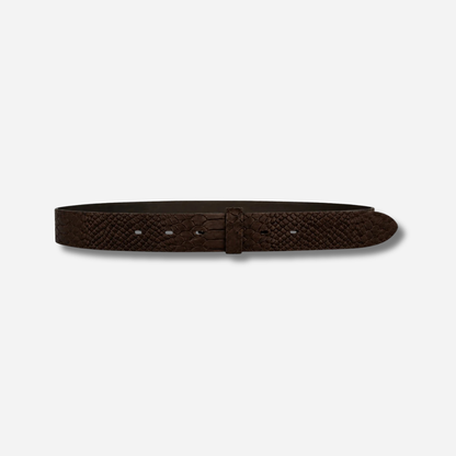 CEINTURE - TIGE PYTHON MARRON
