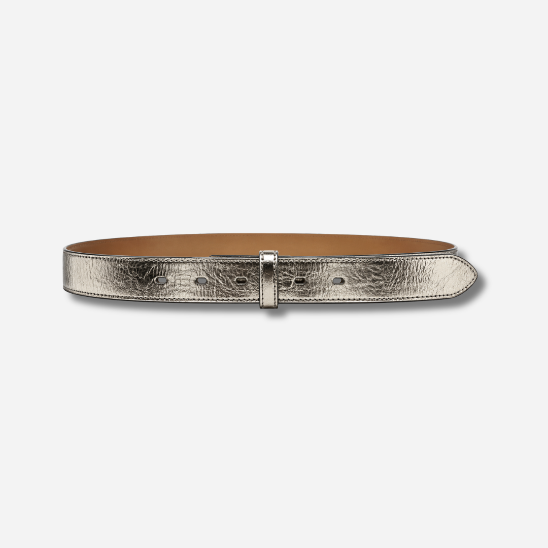 Tige de ceinture interchangeable Yolète métallisée Bottoglia verte et Champagne