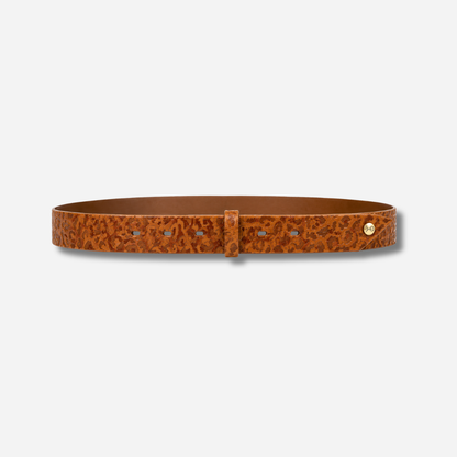 CEINTURE - TIGE LÉOPARD CAMEL