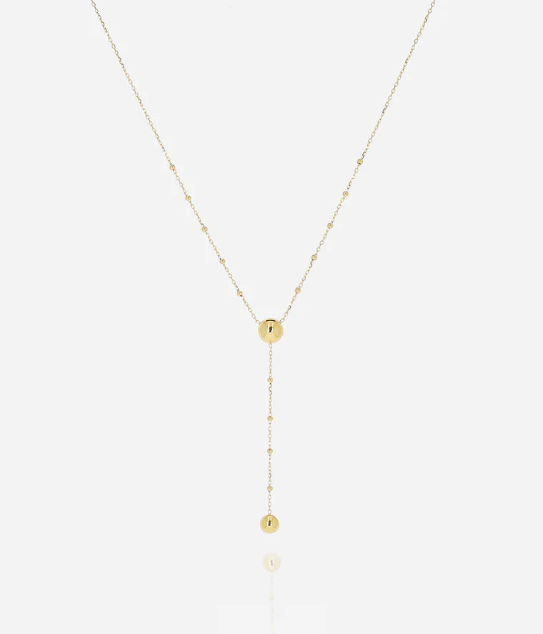 Collier Amber ZAG sautoir pastilles acier inoxydable doré bijou femme Divinity Sète