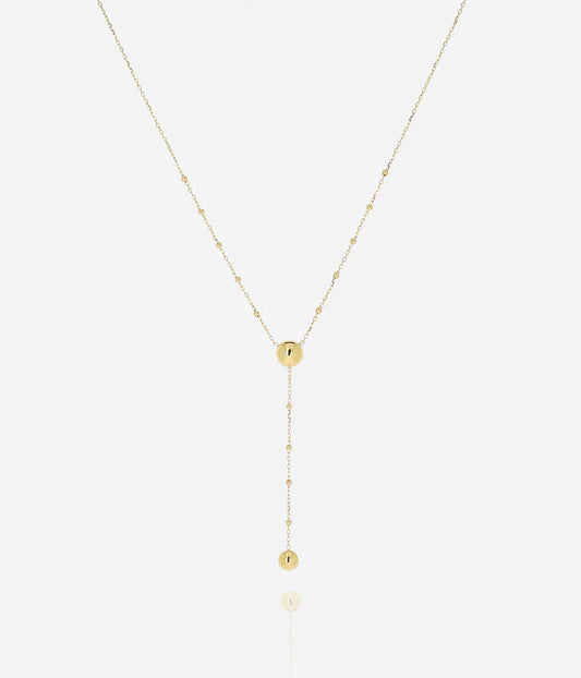 Collier Amber ZAG sautoir pastilles acier inoxydable doré bijou femme Divinity Sète
