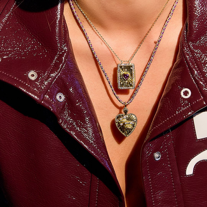 Collier Amethyst Heart Bohème Mya Bay